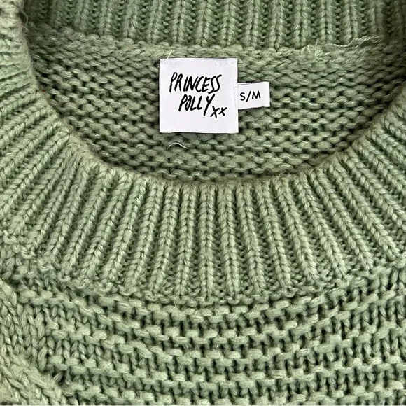 Princess Polly Oversized Cable Knit Sweater - Picture 4 of 5